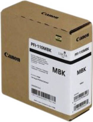 Canon Inktcartridge PFI-110 mat zwart