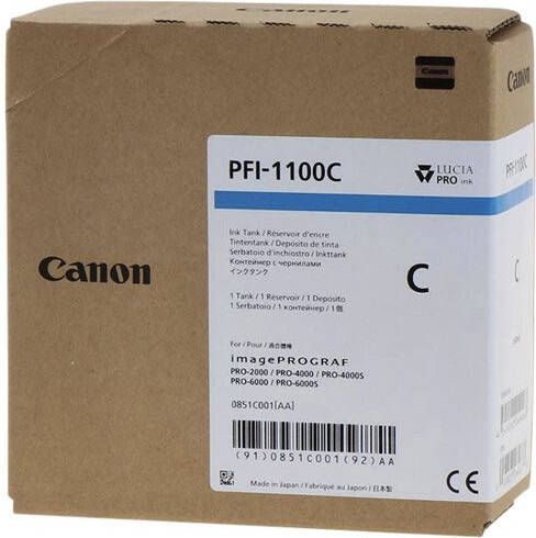 Canon Inktcartridge PFI-1100 blauw