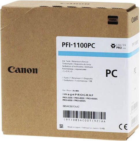 Canon Inktcartridge PFI-1100 foto blauw