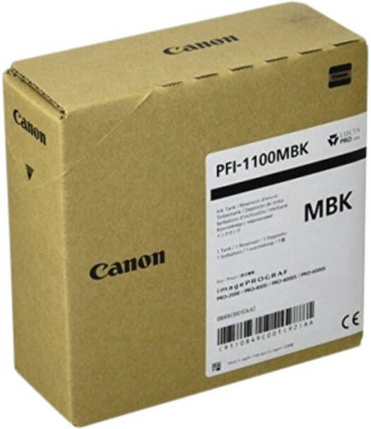 Canon Inktcartridge PFI-1100 mat zwart