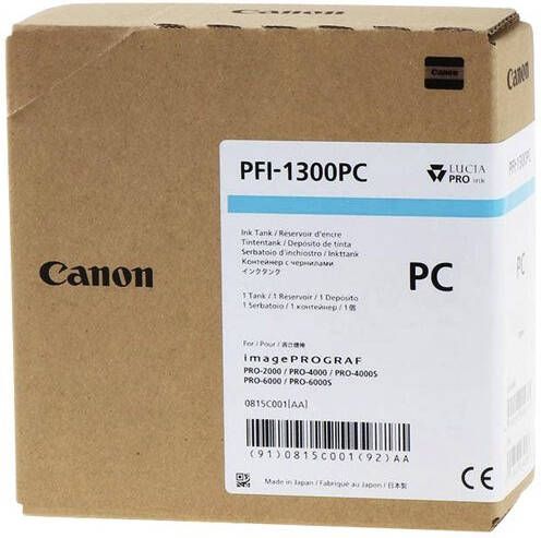 Canon Inktcartridge PFI-1300 foto blauw