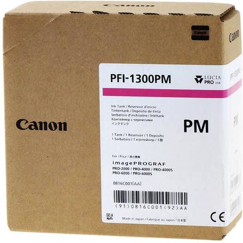 Canon Inktcartridge PFI-1300 foto rood