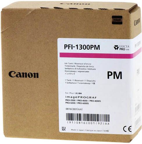 Canon Inktcartridge PFI-1300 foto rood