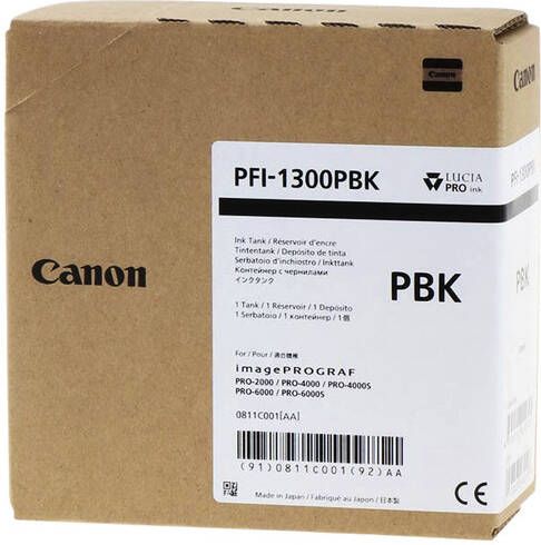 Canon Inktcartridge PFI-1300 foto zwart