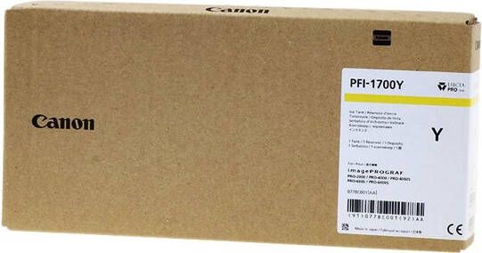 Canon Inktcartridge PFI-1700 geel