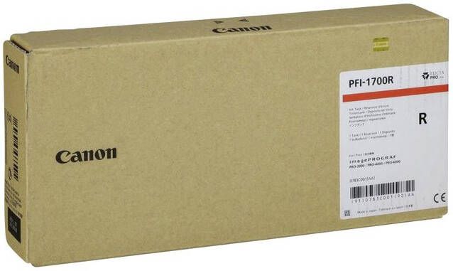 Canon Inktcartridge PFI-1700 rood