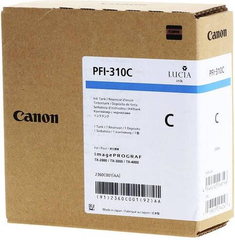 Canon Inktcartridge PFI-310 blauw