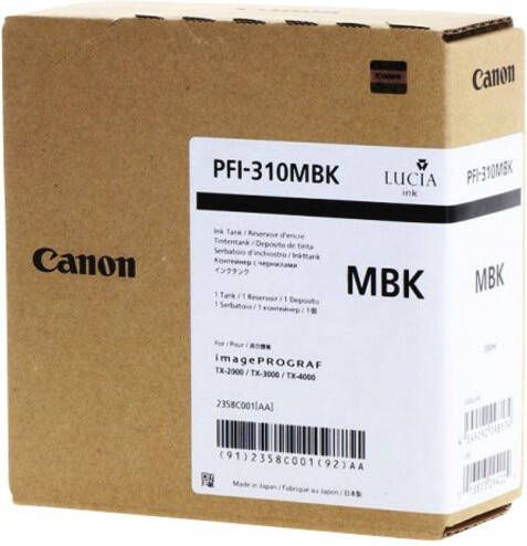 Canon Inktcartridge PFI-310 mat zwart - Foto 2