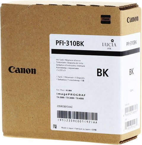 Canon Inktcartridge PFI-310 zwart