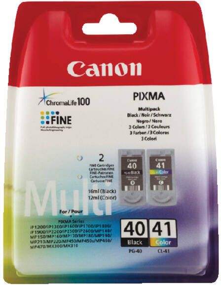 Canon Inktcartridge PG-40 + CL-41 zwart + kleur