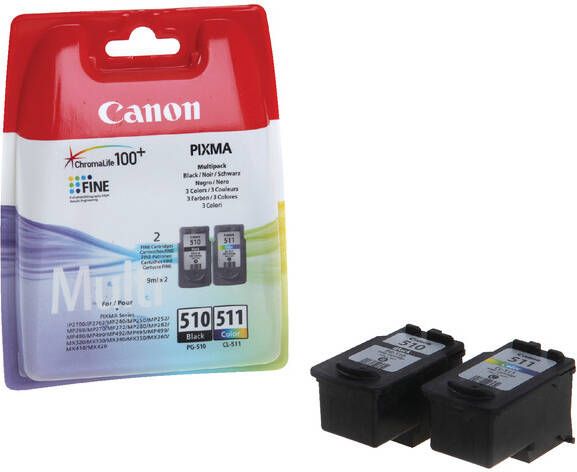 Canon Inktcartridge PG-510 + CL-511 zwart + kleur