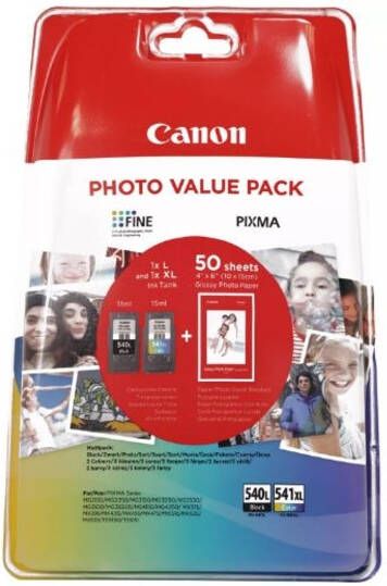 Canon Inktcartridge PG 540XL + CL 541XL zwart + kleur