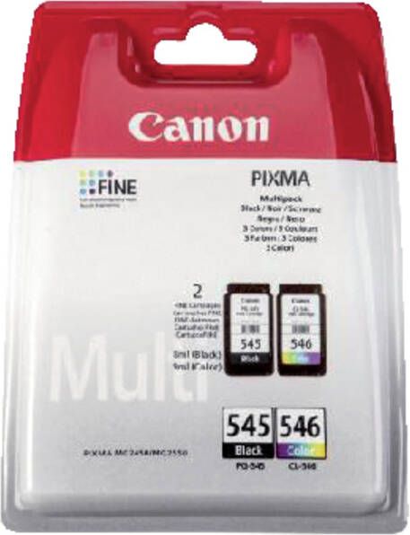 Canon Inktcartridge PG-545 + CL-546 zwart + kleur