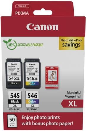 Canon Inktcartridge PG-545XL + CL-546XL zwart + kleur