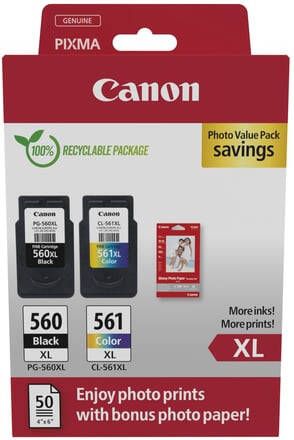 Canon Inktcartridge PG 560XL CL 561XL photo value