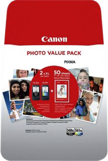 Canon Inktcartridge PG-560XL CL-561XL photo value