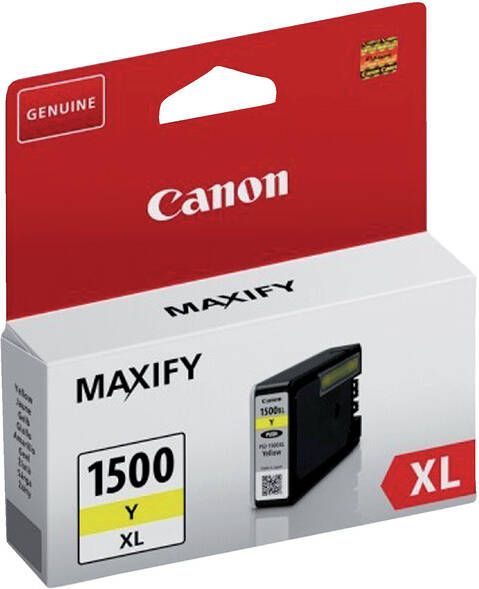 Canon inktcartridge PGI-1500XL 935 pagina&apos;s OEM 9195B001 geel