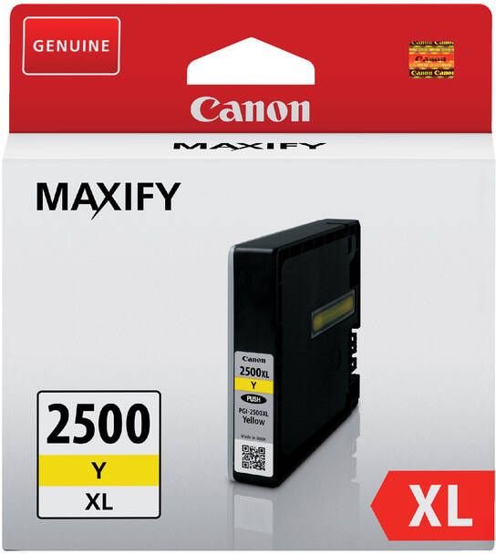 Canon inktcartridge PGI-2500XL 1.760 pagina&apos;s OEM 9267B001 geel