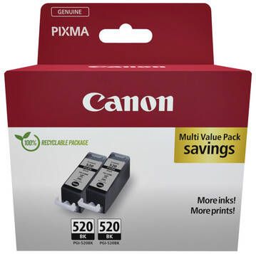 Canon Inktcartridge PGI-520 zwart 2x