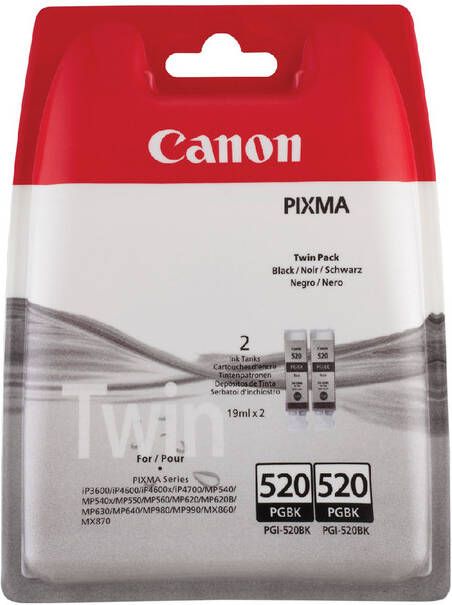 Canon Inktcartridge PGI-520 zwart 2x