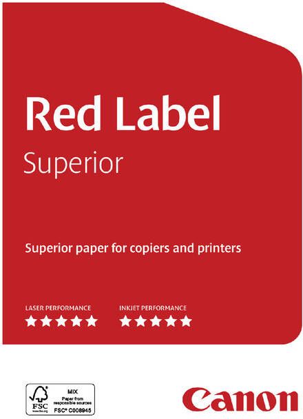 Canon Red Label Superior printpapier ft A4 80 g pak van 500 vel