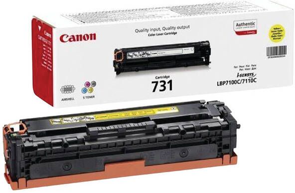 Canon 731 tonercartridge 1 stuk(s) Origineel Geel (6269B002)