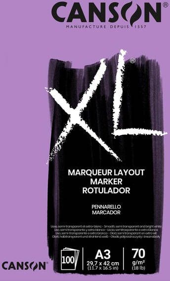 Canson Tekenblok XL Marker A3 70gram 100 vel