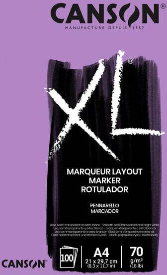 Canson Tekenblok XL Marker A4 70gram 100 vel