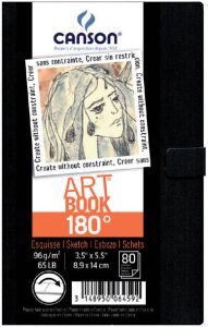 Canson Tekenboek Art 84x140mm 180graden 96gram 80vel