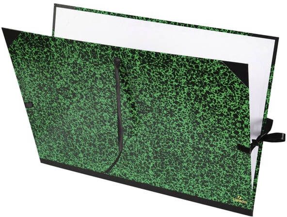 Canson Tekenmap 78x115cm kleur groen annonay sluiting met linten