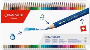Caran d'ache Kleurpotloden Fancolor 40stuks assorti