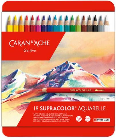 Caran d'ache Kleurpotloden Supracolor 18 stuks assorti