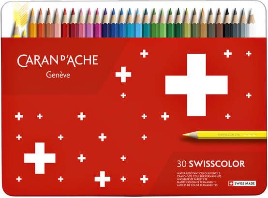 Caran d'ache Kleurpotloden Swisscolor 30 stuks assorti