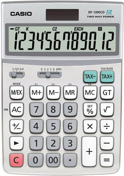 Casio bureaurekenmachine DF-120 ECO