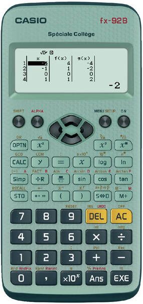 Casio wetenschappelijke rekenmachine FX92B Special College