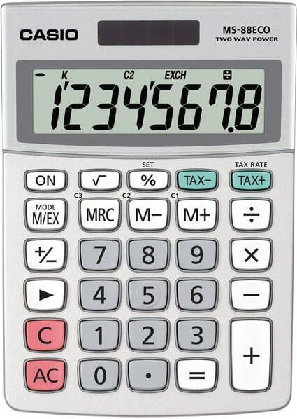 Casio bureaurekenmachine MS-88 ECO