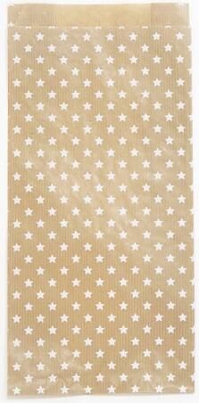 Clairefontaine Cadeauzak 16x30x5cm kraft sterren 50 stuks