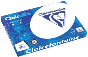 Clairefontaine Kopieerpapier Clairalfa A3 80gr wit 500vel