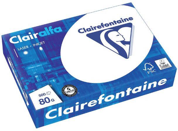 Clairefontaine Kopieerpapier Clairalfa A4 80gr wit 500vel