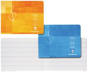 Clairefontaine Schrift Matris 220x170mm muzieklijnen assorti