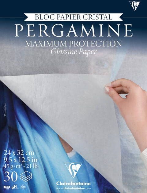 Clairefontaine Tekenblok Paint On 24cmx32cm pergamijnpapier 30 vel 45gr