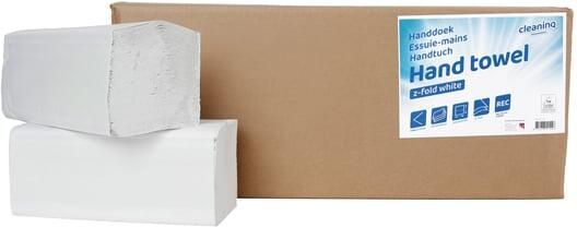 Cleaninq Handdoek z-vouw 2-laags 225x220mm 20x200vel wit