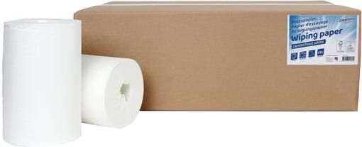 Cleaninq Poetspapier mini 1-laags 20cmx120m wit