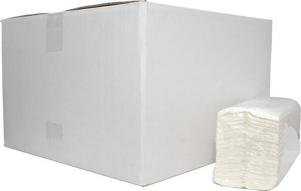 Europroducts papieren handdoeken C-vouw 2-laags 152 vellen pak van 16 stuks