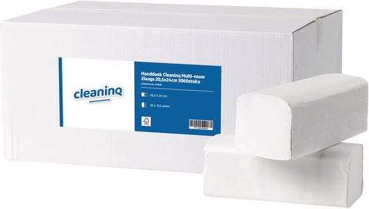 Cleaninq Handdoek Multi-vouw 2laags 20 5x24cm 3060stuks