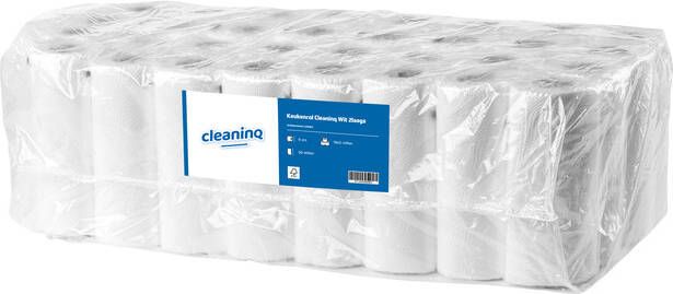 Cleaninq Keukenrol Wit 2-laags 32 rol