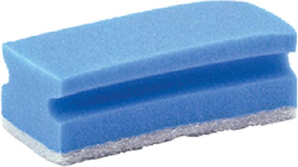Cleaninq Schuurspons met greep 140x70x42mm blauw wit 10 stuks - Foto 1