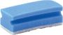 Cleaninq Schuurspons met greep 140x70x42mm blauw wit 10 stuks - Thumbnail 1