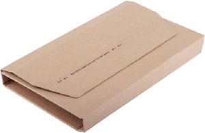 Cleverpack Wikkelverpakking A4 +zelfkl strip bruin 25stuks