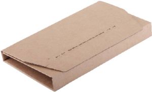Cleverpack Wikkelverpakking A5 +zelfkl strip bruin 25stuks